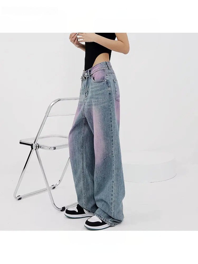 High Waist Loose Baggy  Jeans