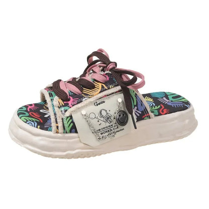 Graffiti Street Flip Flop Slippers