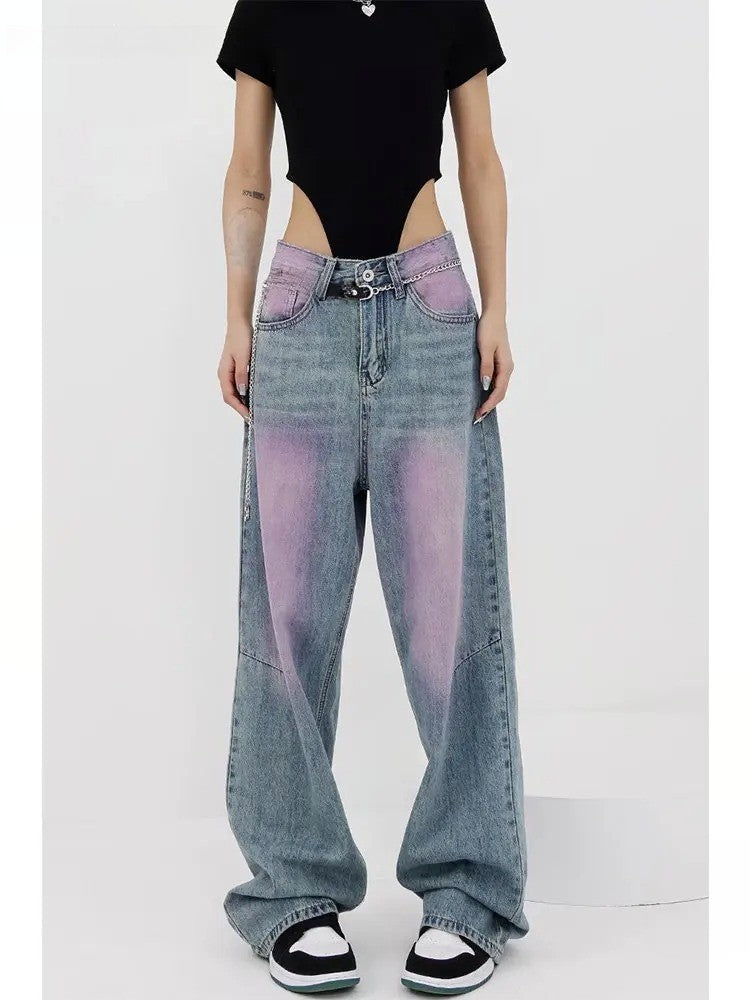 High Waist Loose Baggy  Jeans